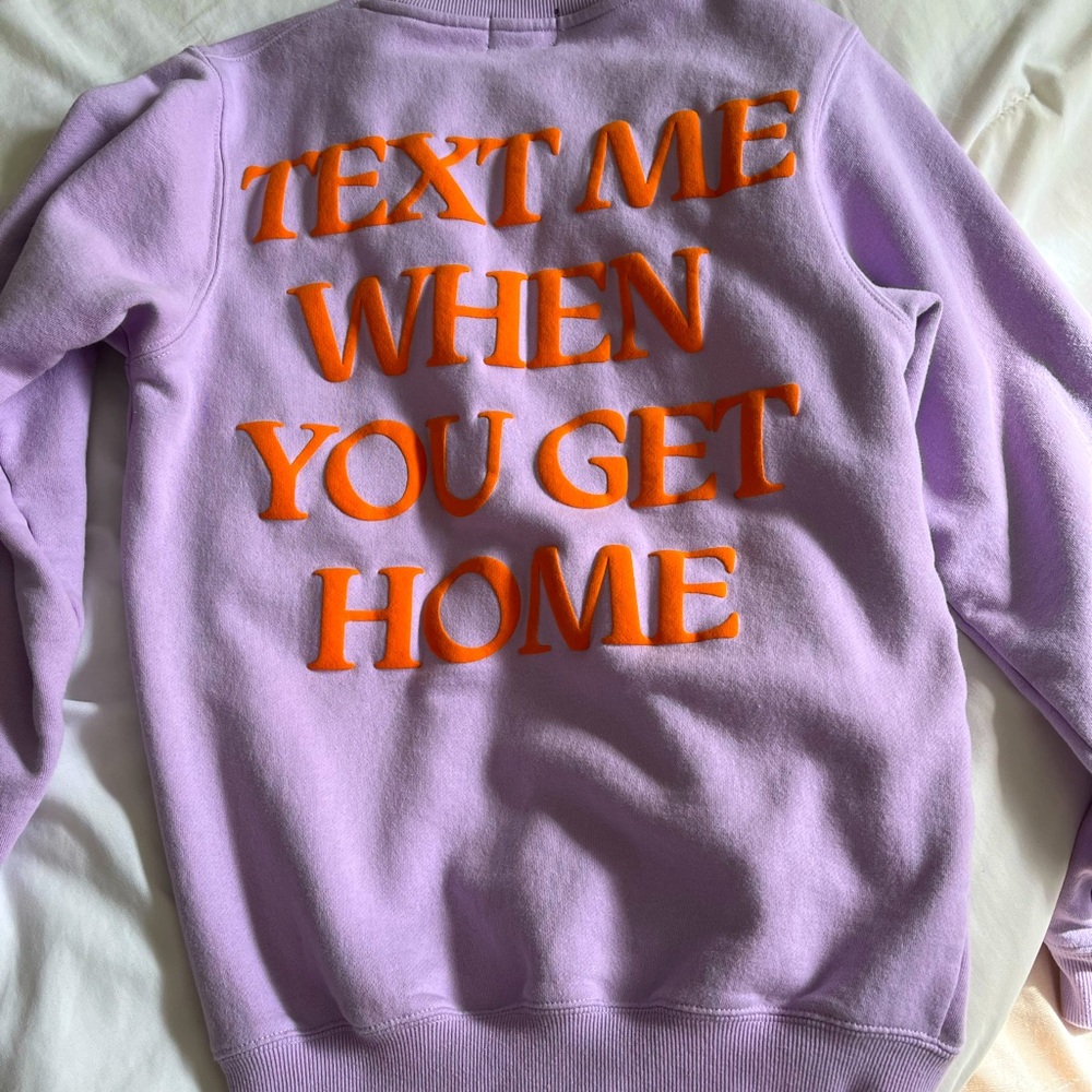 Lavender Text Me Crewneck Lonely Ghost